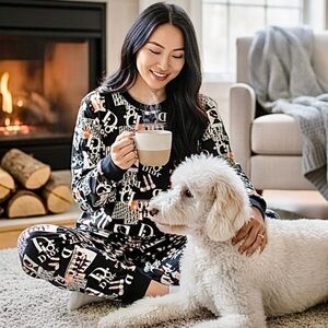 Christian Dior Monochrome Women Signature Lounge Top M/L